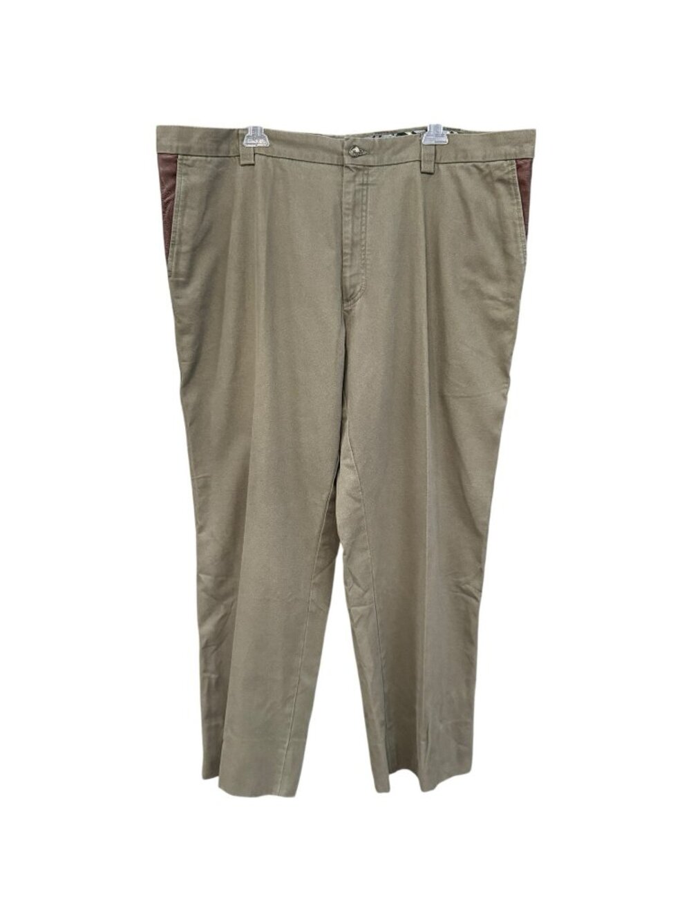 Kevin’s Plantation Collection Field Pants (Measures 44x29) Leather Trim Twill
